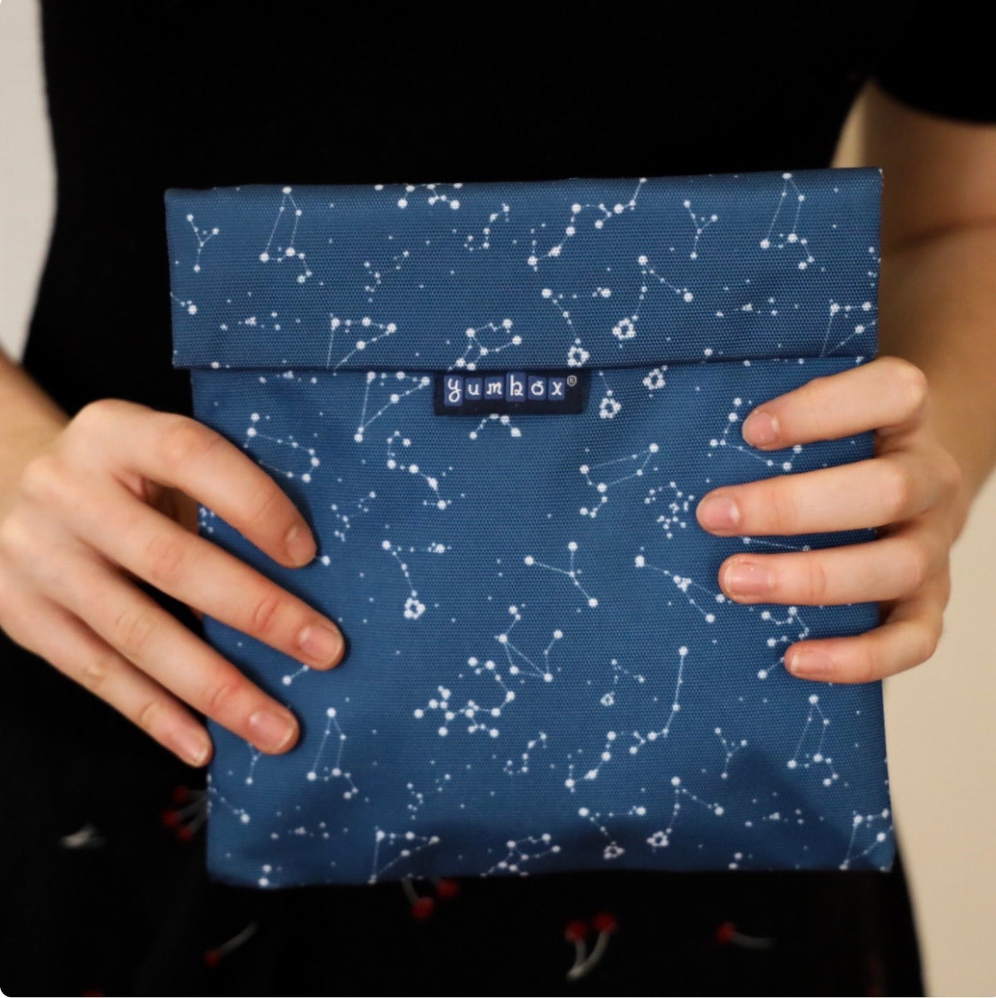Suport pentru sandvici Yumbox Pochette - Vichy Blue