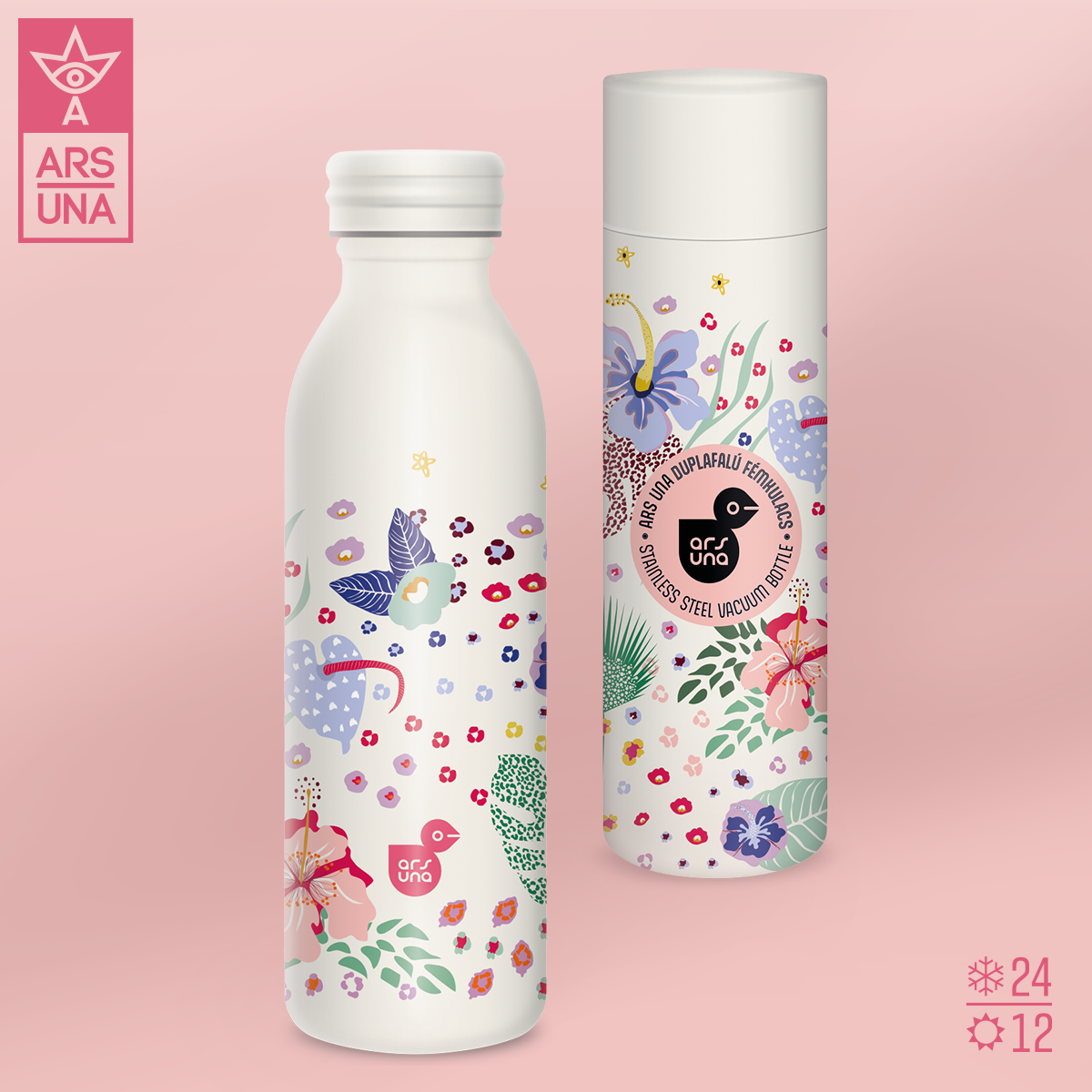 Recipient din metal cu perete dublu Ars Una - 500 ml (diverse modele)