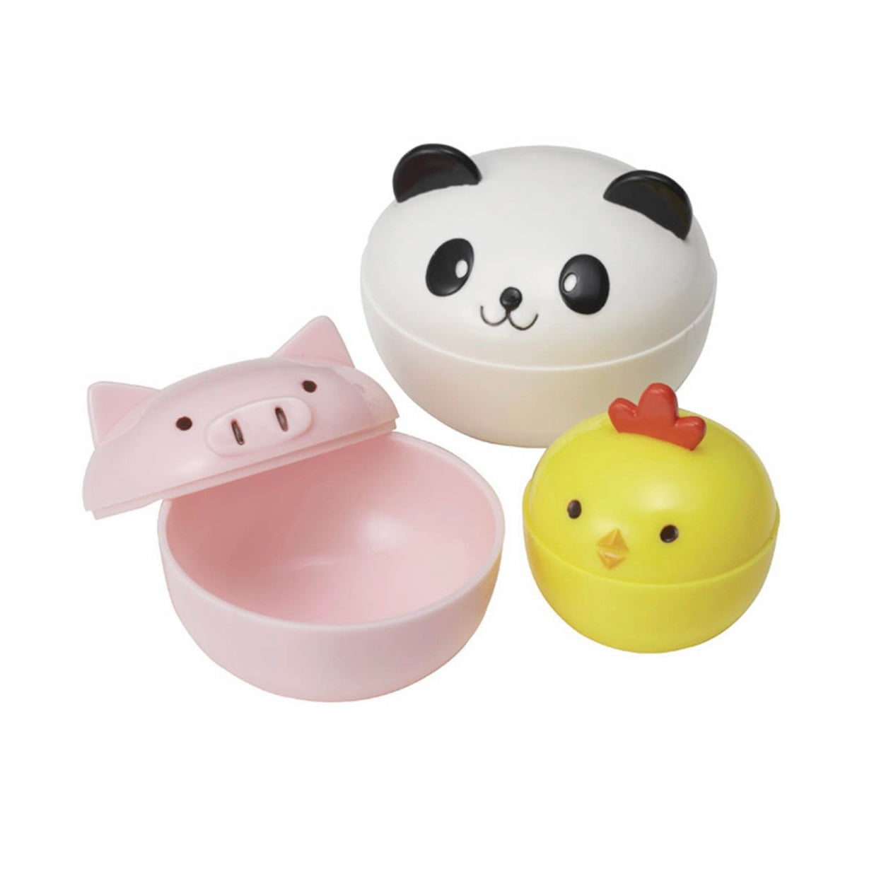 Mini borcane cu animale (3 buc.)