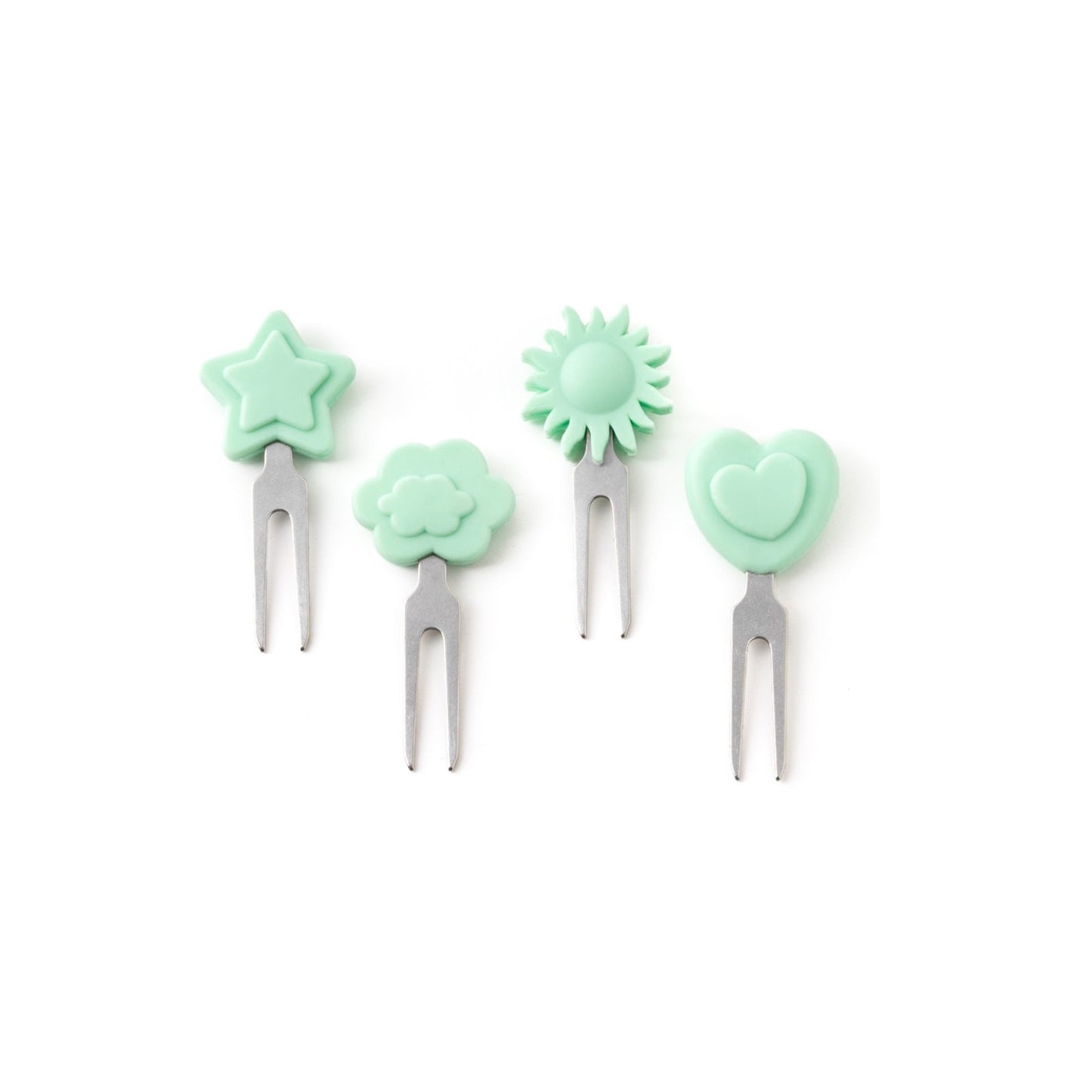 4 furculițe mini din oțel inoxidabil - Sky (5 cm)