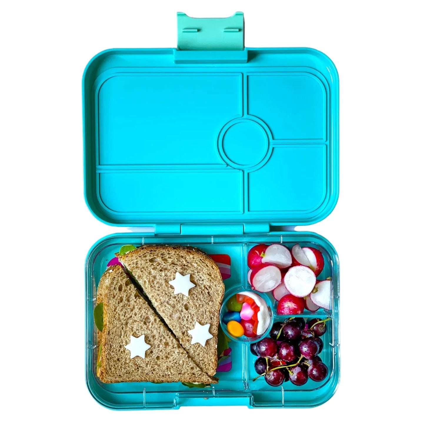 Yumbox Tapas XL Antibes albastru / Curcubeu (4 compartimente)