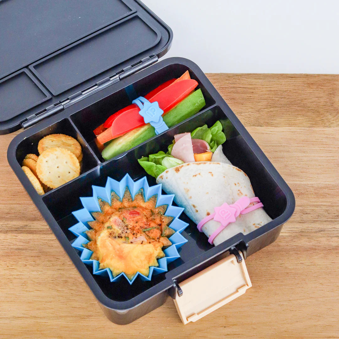 Set de curea din silicon Lunch Punch - Burst (albastru-verde)