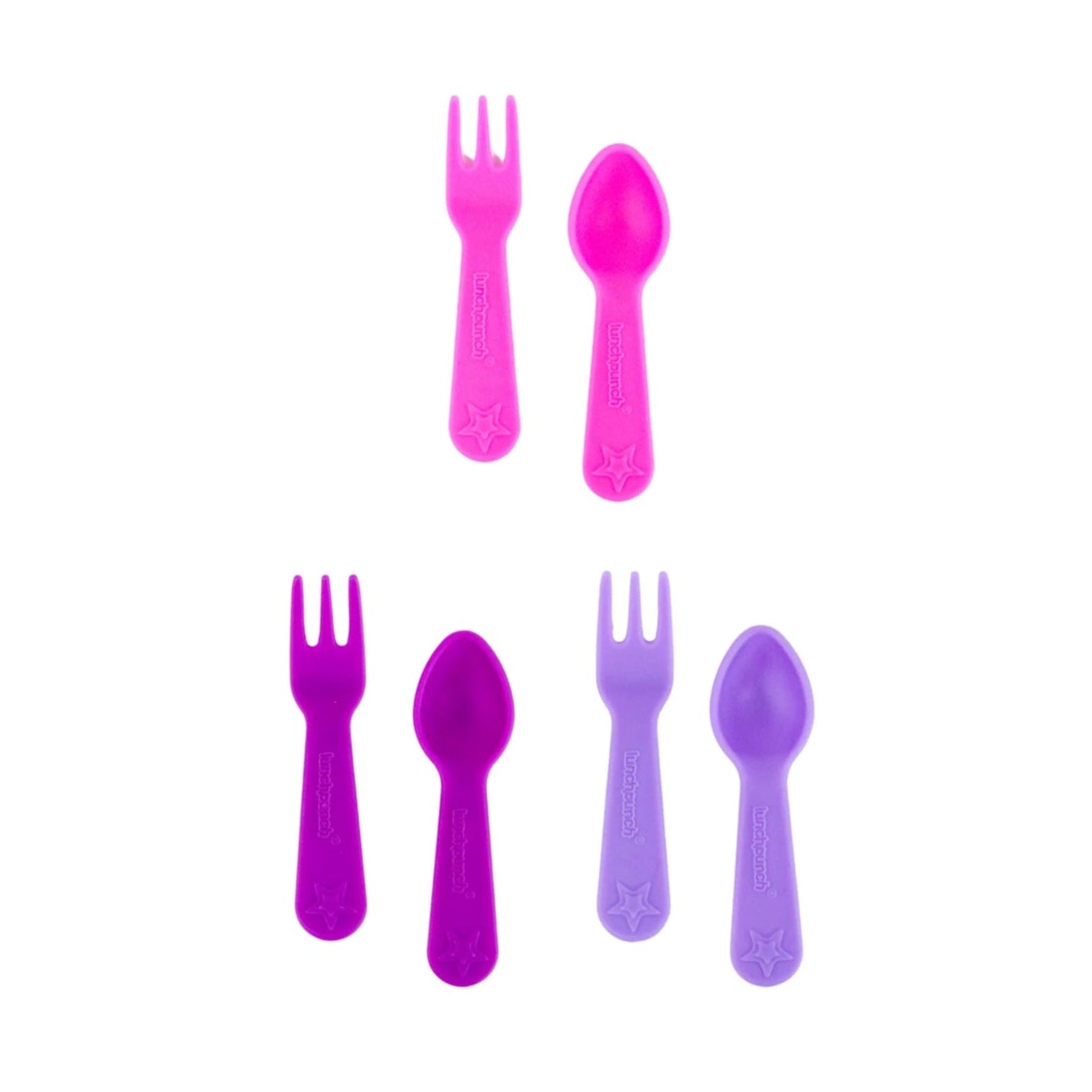 Set furculiță și lingură pentru punch la prânz - Brights