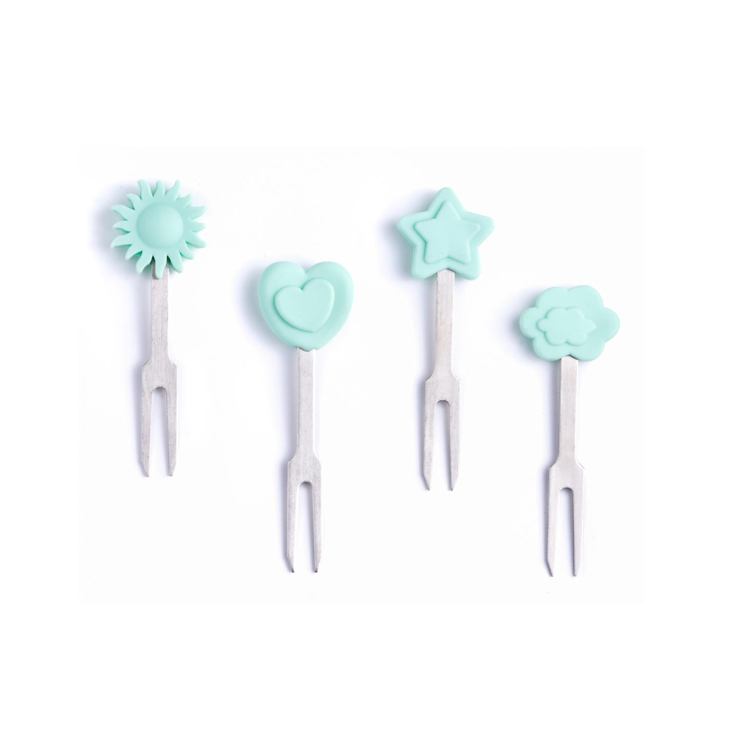 4 furculițe din oțel inoxidabil - Sky (7 cm)