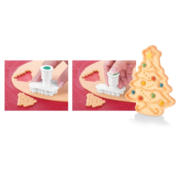Forme de biscuiți cu ștampilă - Crăciun (4 buc)
