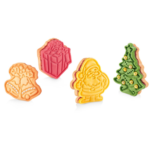 Forme de biscuiți cu ștampilă - Crăciun (4 buc)