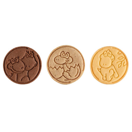 Forme de biscuiți cu ștampilă - Dinozauri (3 buc)