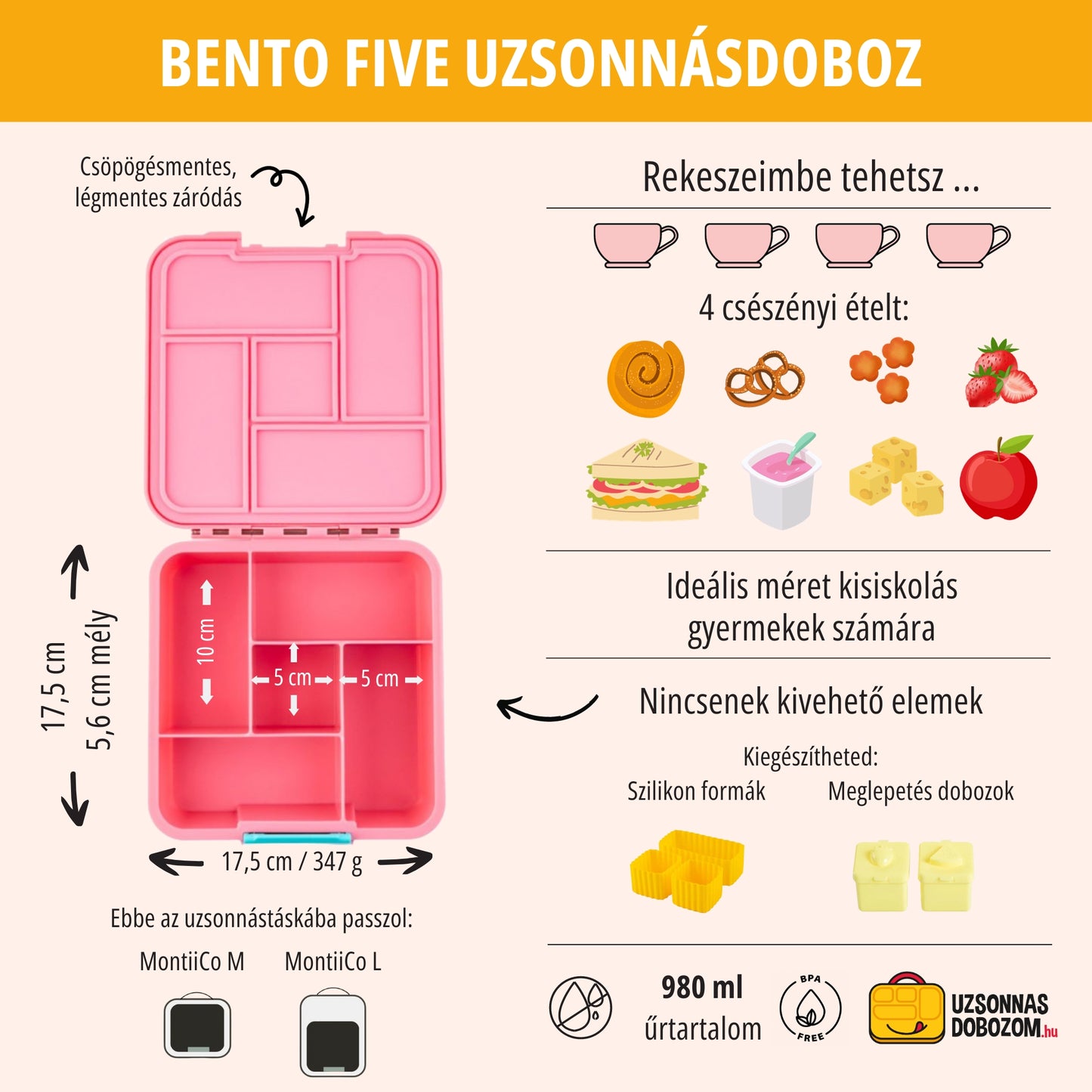 Bento Five - Căpșuni