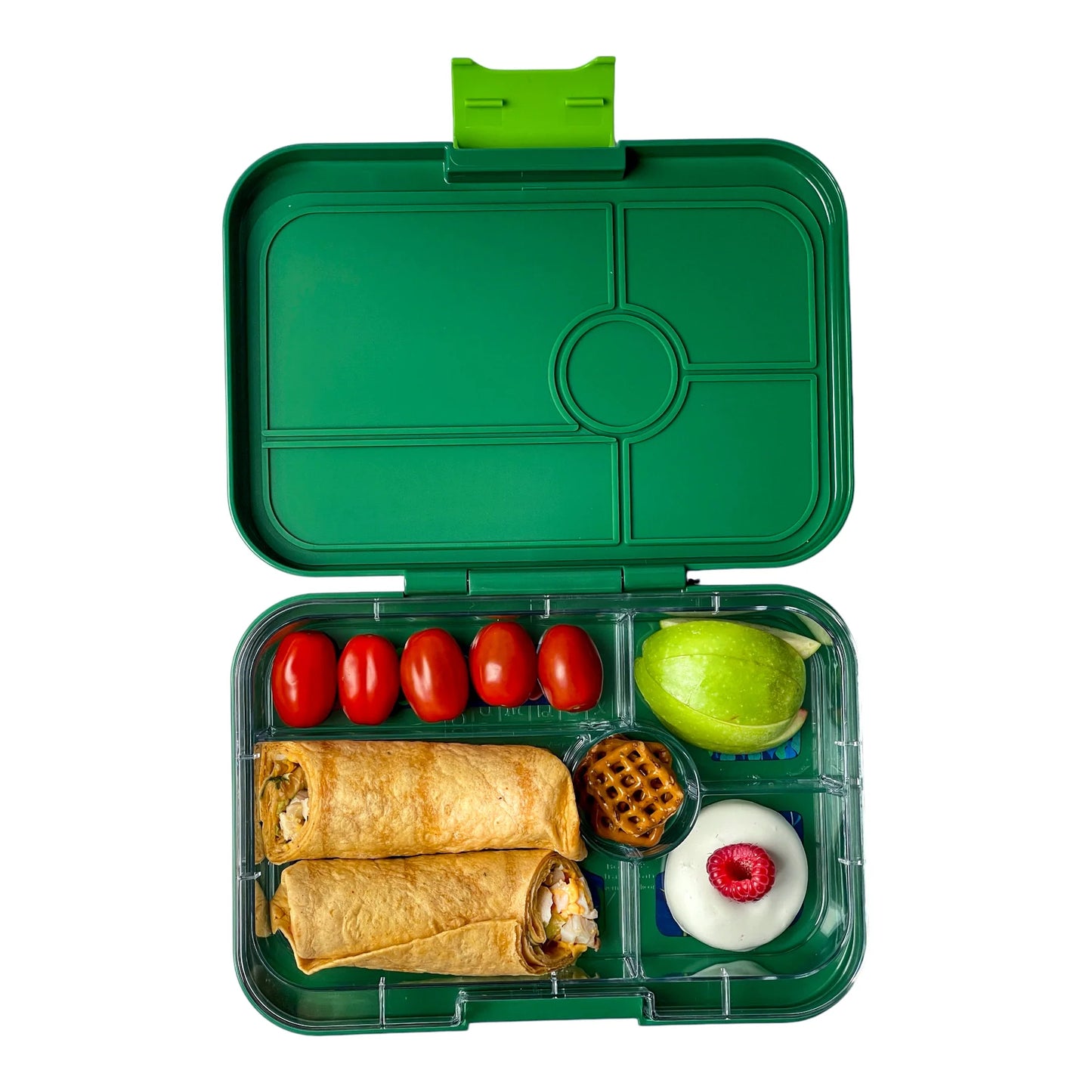 Yumbox Tapas XL Verde Palmier / Junglă (5 compartimente)