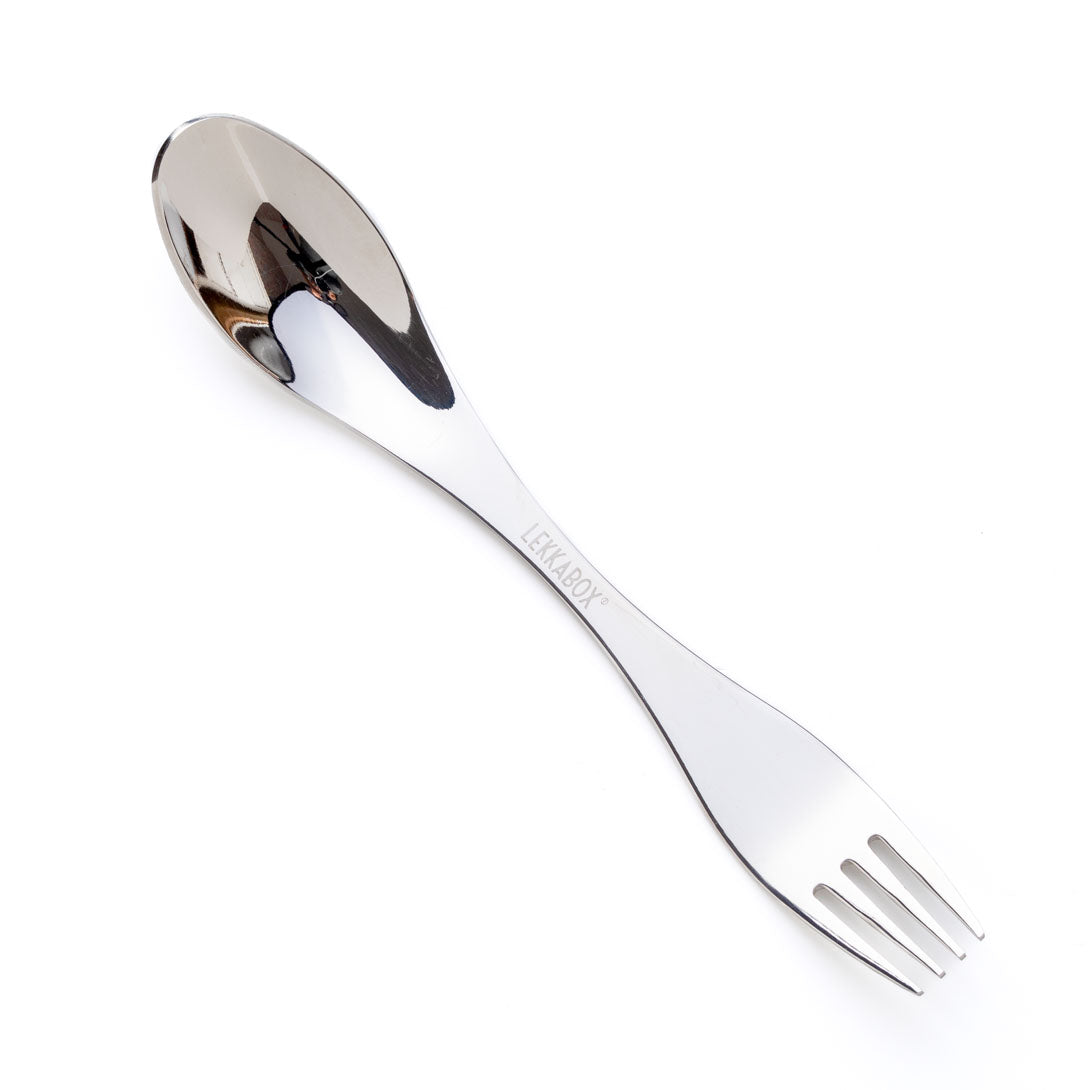 Furculiță-lingură mare din oțel inoxidabil (19 cm)