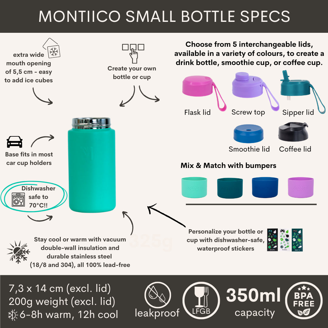 Bază termos izolată MontiiCo Fusion 350 ml (culori multiple)