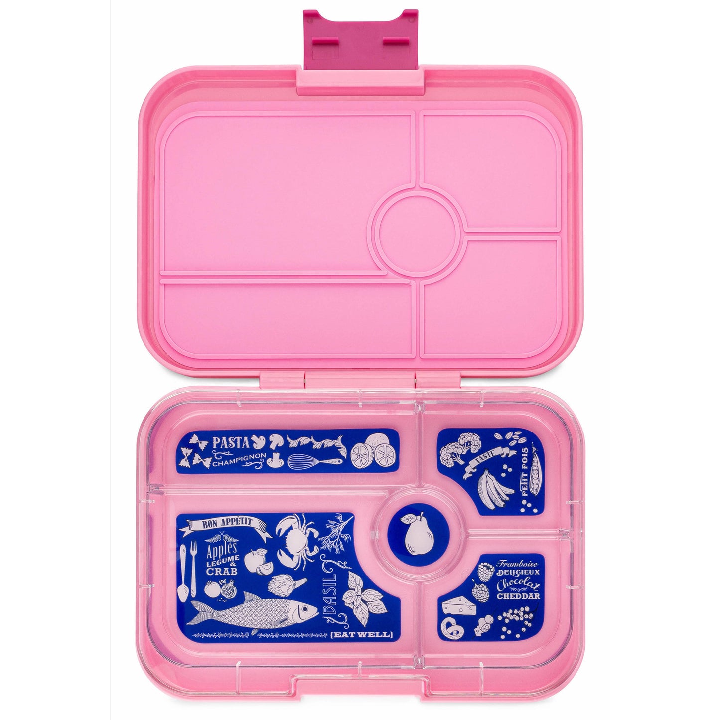 Yumbox Tapas XL Capri roz / Poftă bună (5 compartimente)
