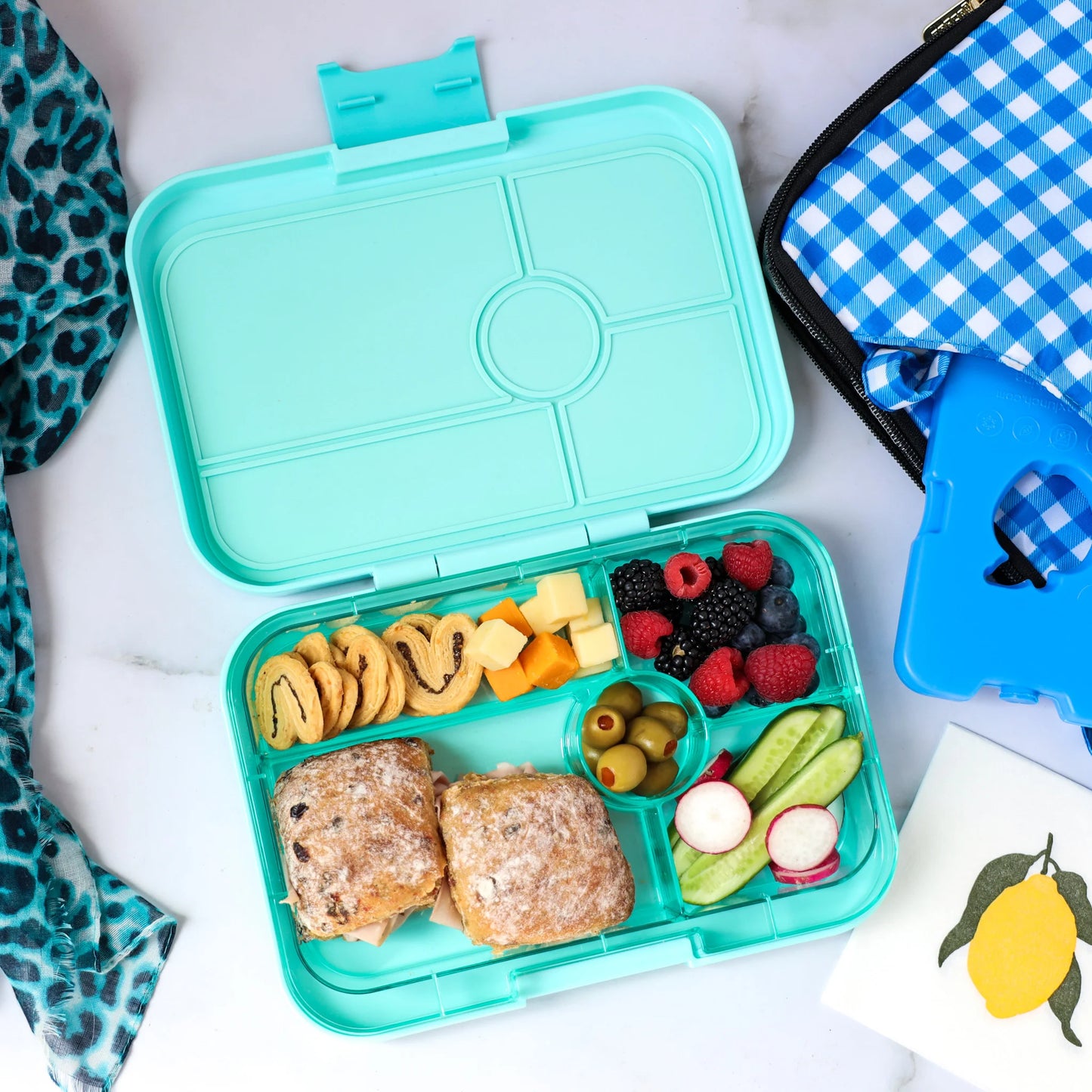 Yumbox Tapas XL Sevilla Purple / Poftă bună (5 compartimente)