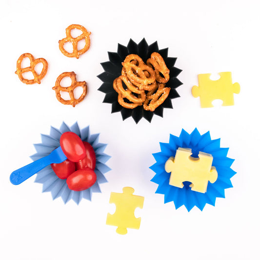 Forme silicon Lunch Punch (3 buc.) - albastru