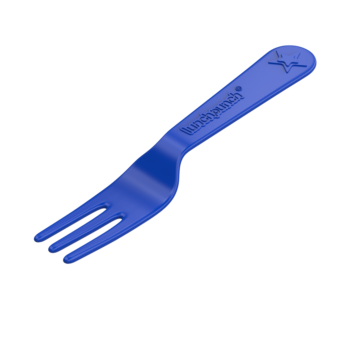 Set furculiță și lingură Lunch Punch - albastru