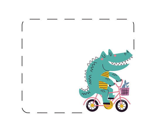 Set de 3 stickere - mașină, crocodil, astronaut