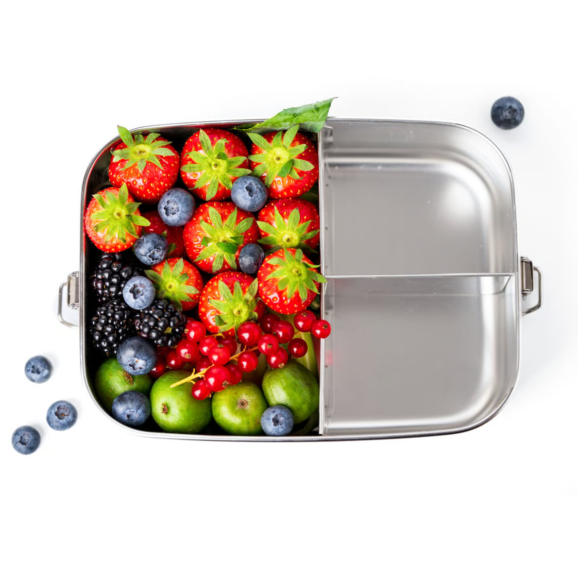 Lekkabox Safe 1400 ml cu 3 compartimente - lunchbox din oțel inoxidabil