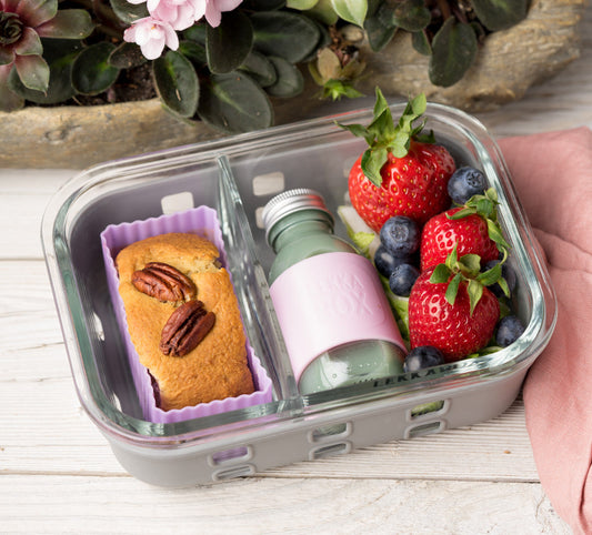 Set dreptunghi din silicon Lekkabox (2 buc, diverse culori)