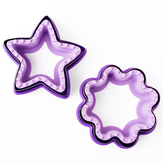 Formă pentru sandvișuri umplute – stea și floare (2 buc)