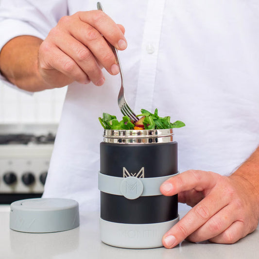 Termos pentru alimente MontiiCo 500 ml - negru-gri