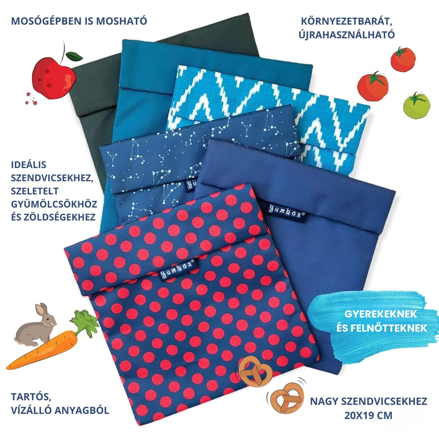 Ambalaj pentru sandviș Yumbox Pochette - Floare de lotus