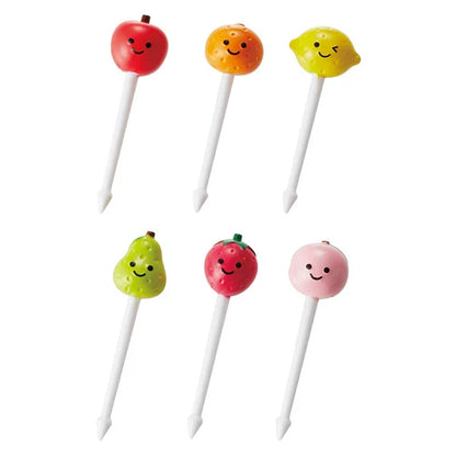 6 mini bețișoare - fructe zâmbărețe