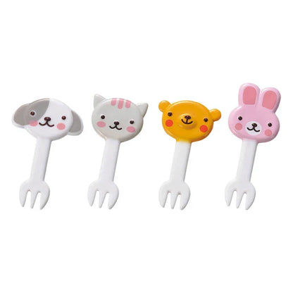 8 mini furculițe - iepuraș, ursuleț, pisoi, cățeluș