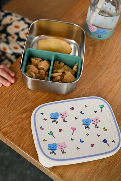 Lunchbox The Cotton Cloud din oțel inoxidabil - Dancing Hearts