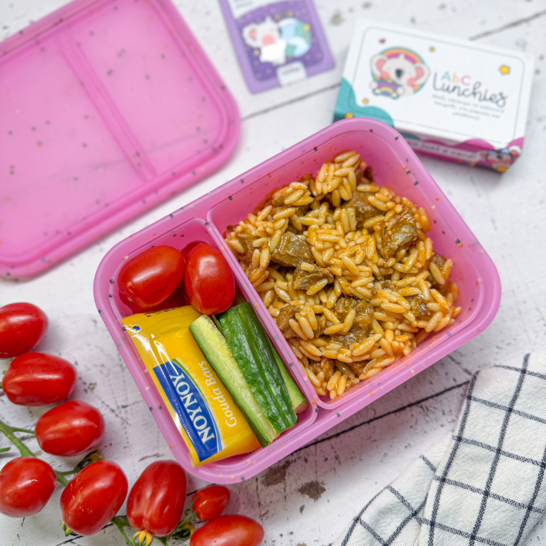 AbC Lunchies Flexi Bento Mate 2 – lunchbox din silicon (diverse culori)