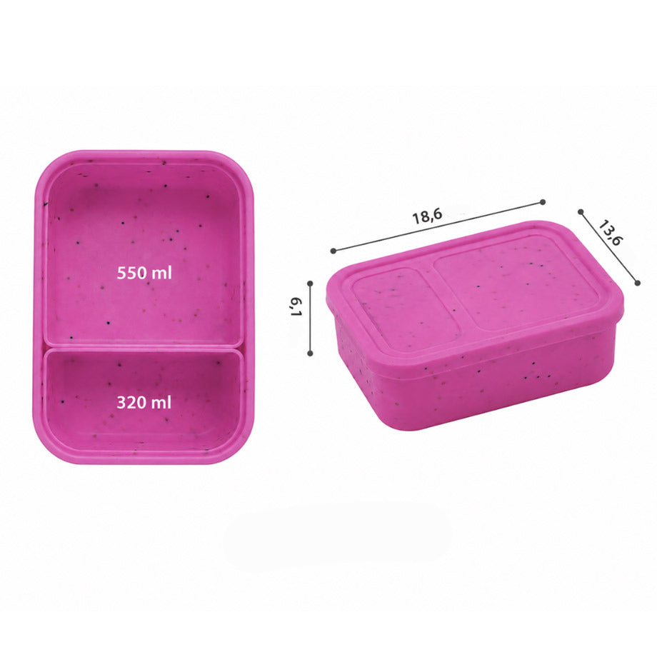 AbC Lunchies Flexi Bento Mate 2 – lunchbox din silicon (diverse culori)