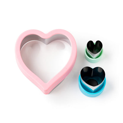 Forme pentru sandvișuri - Inimioare (3 buc.)