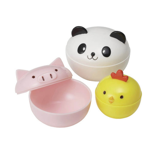 Mini borcane cu animale (3 buc.)