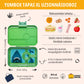 Yumbox Tapas XL Verde Jurassic / Rechin (4 compartimente)