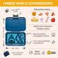 Yumbox Tapas XL Monte Carlo Albastru / Rechin (4 compartimente)