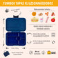 Yumbox Tapas XL Monte Carlo albastru / bleumarin transparent (5 compartimente)