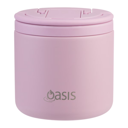 Termos alimentar din oțel inoxidabil Oasis cu lingură-furculiță, 500 ml (disponibil în mai multe culori)