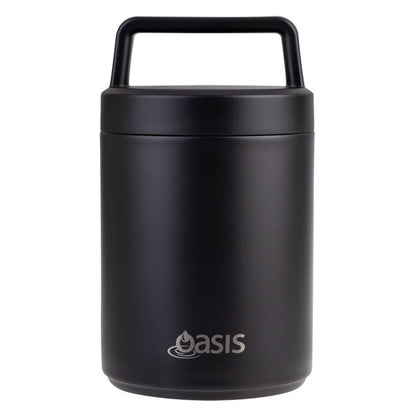 Termos alimentar din oțel inoxidabil Oasis cu lingură și recipient pentru sos, 480 ml (disponibil în mai multe culori)