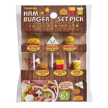 6 mini bețișoare - Hamburgeri