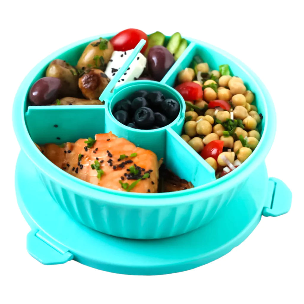Yumbox salátás doboz - világoskék