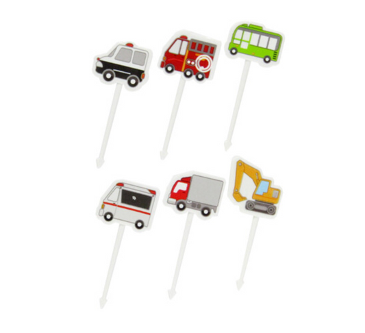 6 mini bețișoare - vehicule