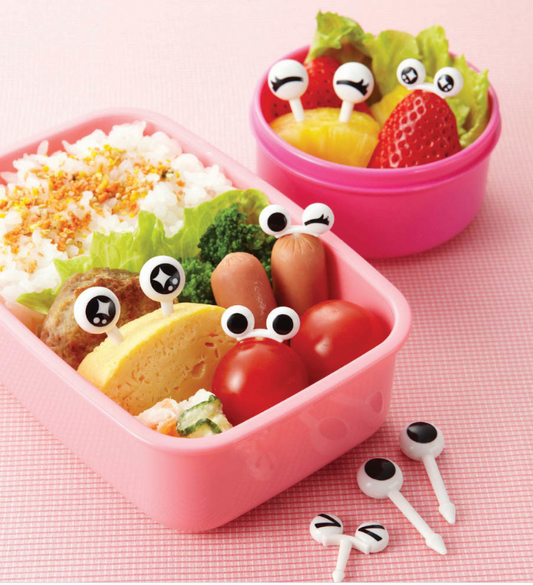 10 mini bețișoare - ochi alb-negru