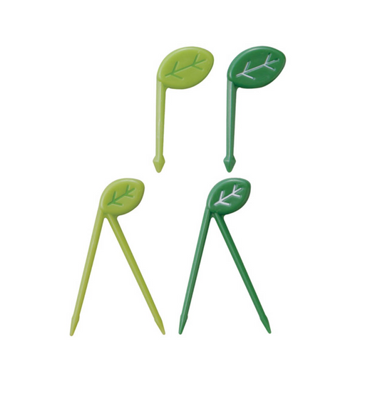 10 mini bețișoare- frunze cu una sau două tulpini