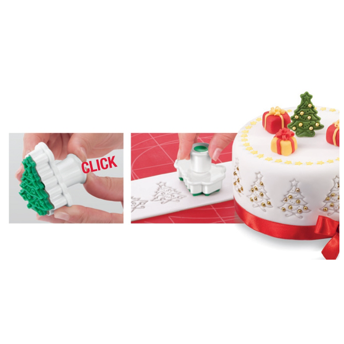 Forme de biscuiți cu ștampilă - Crăciun (4 buc)