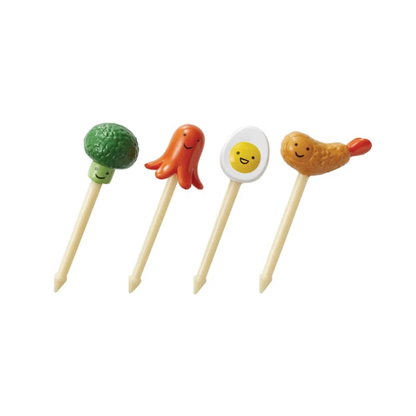 8 mini bețișoare - alimente zâmbărețe