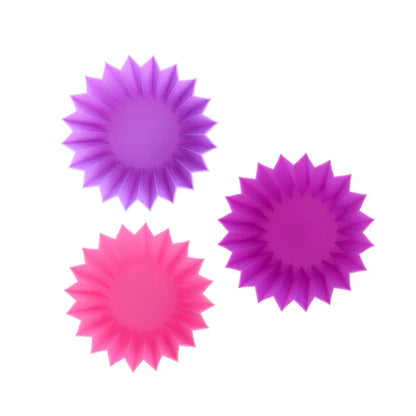 Forme din silicon Lunch Punch (3 buc.) - Blush (roz-violet)