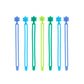 Set de curea din silicon Lunch Punch - Burst (albastru-verde)