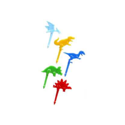 10 mini bețișoare - dinozauri