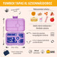 Yumbox Tapas XL Albastru adevărat / Spațiu (5 compartimente)