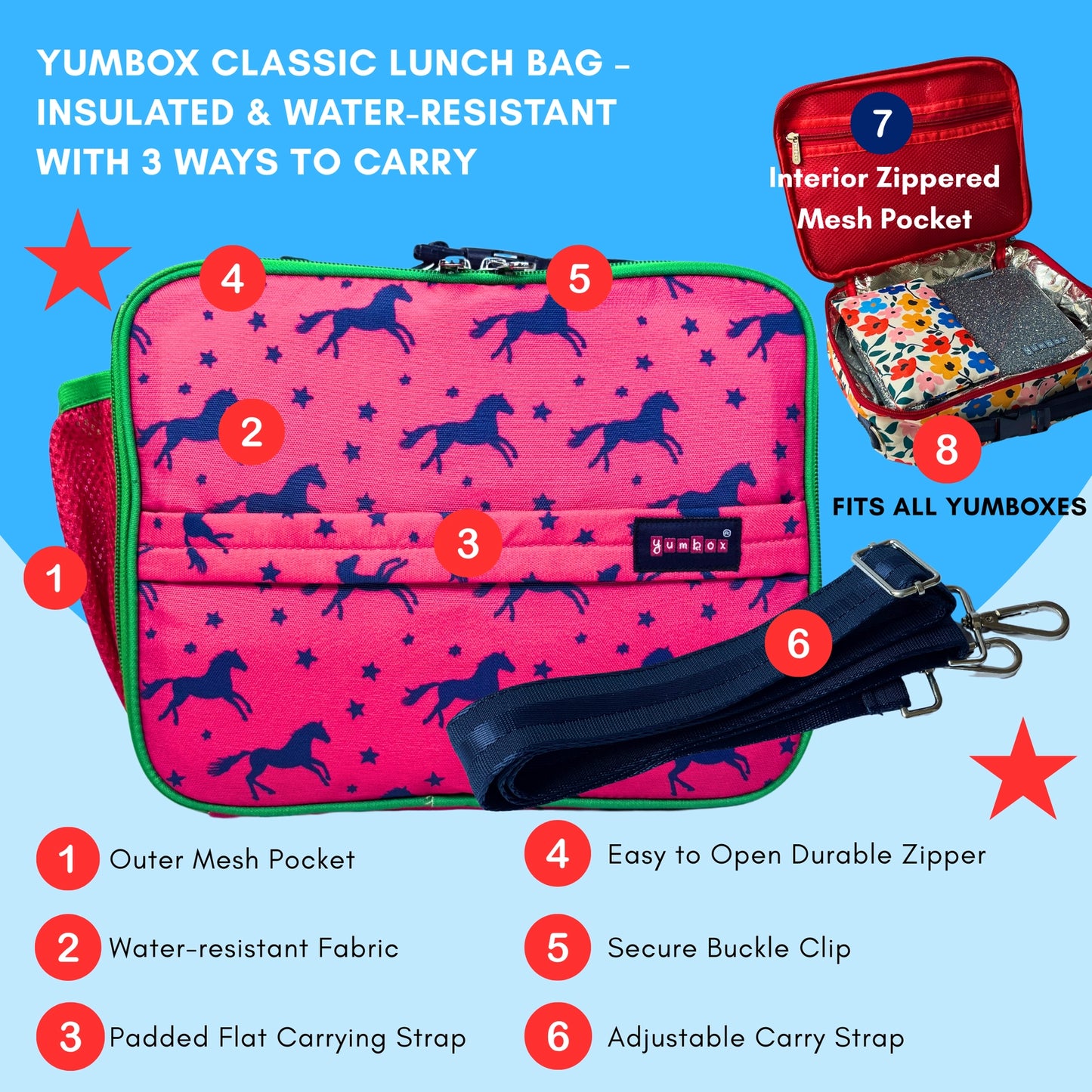 Yumbox Classic - albastru închis