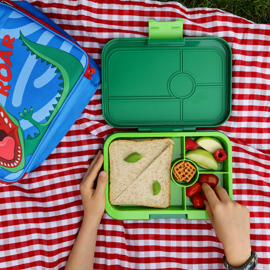 Yumbox Tapas XL Verde Palmier / Lime Solid (4 compartimente)